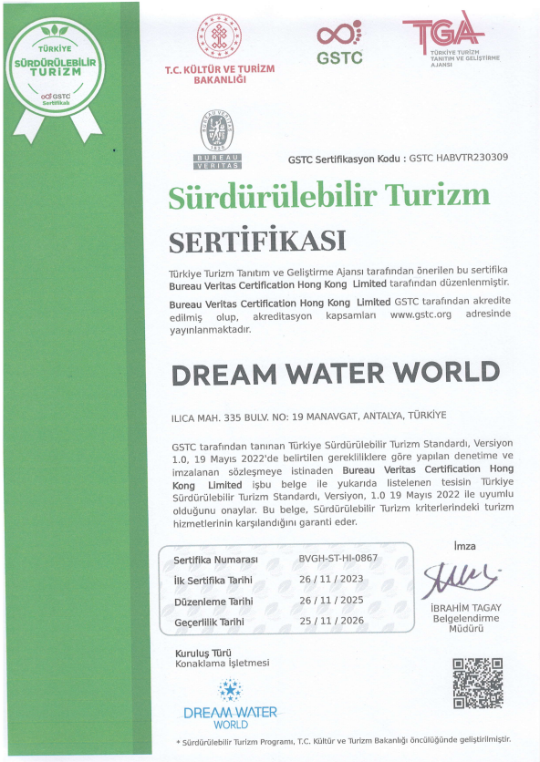 Ministerium für Kultur und Tourismus - Zertifikat für Nachhaltigen Tourismus Zertifikat